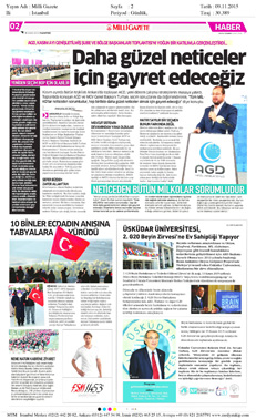 Milli Gazete 09/11/2015